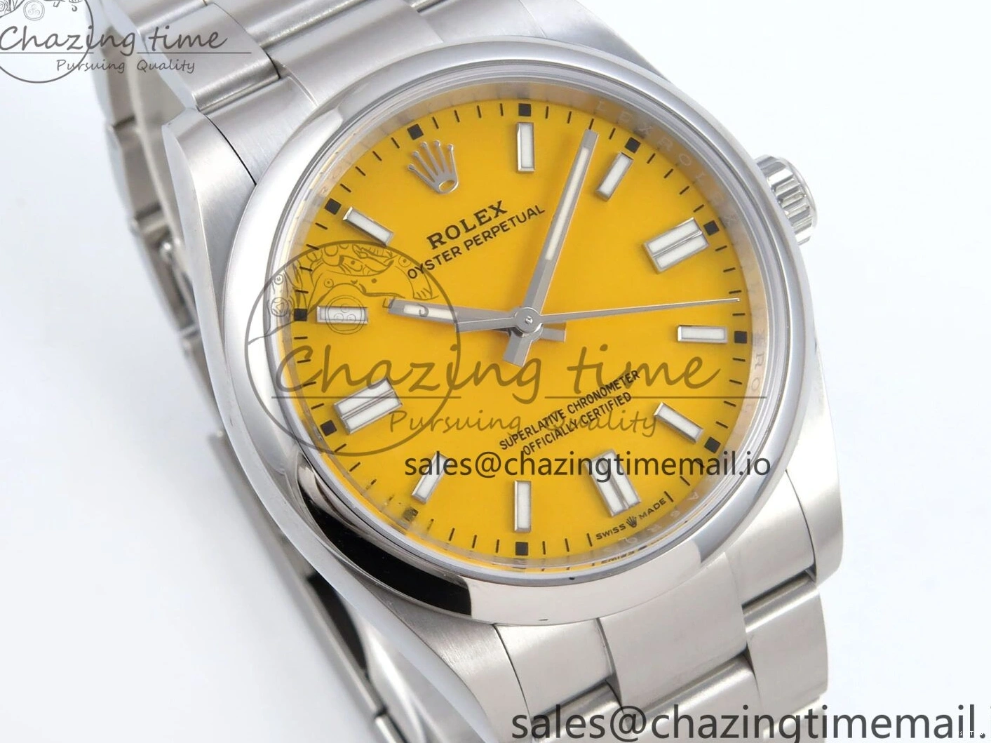 MiroTime 0330 Oyster Perpetual 126000 36mm EWEF Best Edition 904L Steel Yellow Dial A Supportive 777